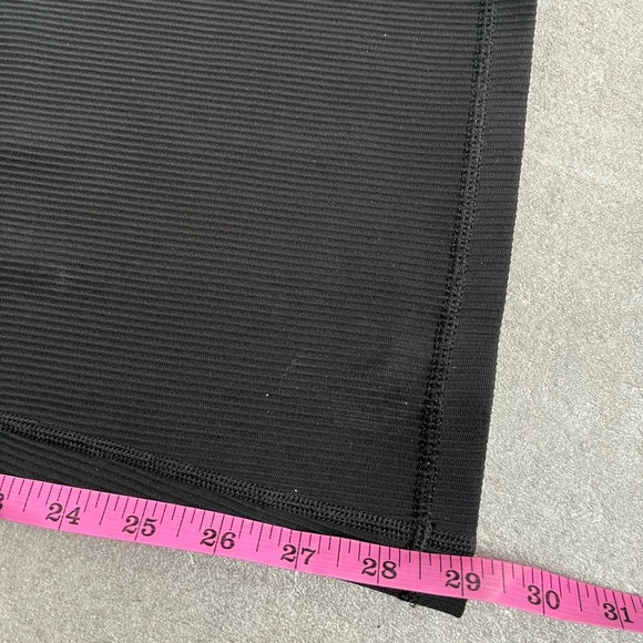 [S]Athleta Women's Black Salutation Stash Rib Flare Pants EUC Pockets - Picture 4 of 9